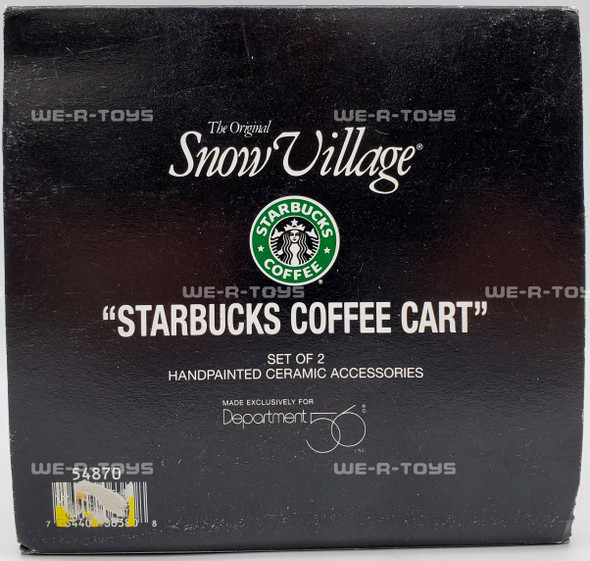 Dept 56 Original Snow Village Starbucks Coffee Cart #54870 Accessory