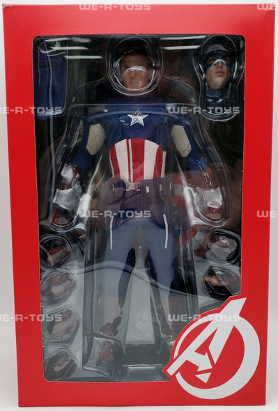 Marvel The Avengers Captain America Action Figure 2012 Hot Toys #MMS174 USED