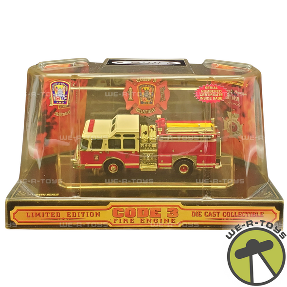 Code 3 District of Columbia Engine 10 "Sauce" Die Cast 2001 Code 3 12339 NRFP