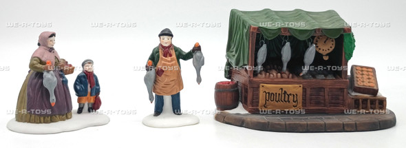 Department 56 Poultry Market Heritage Village Set of 3 Accessories No. 55590