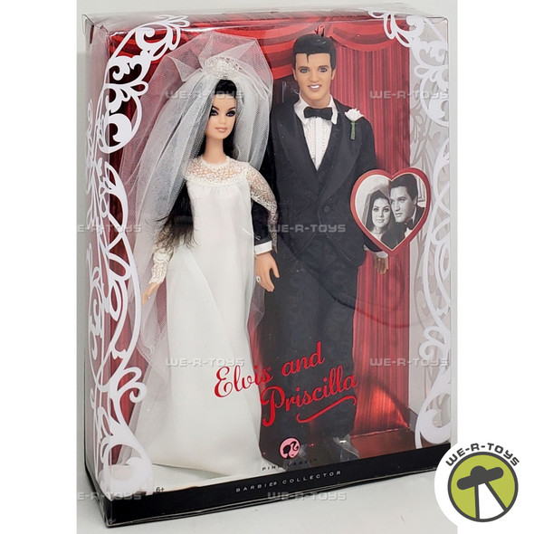 Barbie Elvis and Priscilla Wedding Day Dolls Pink Label 2008 Mattel L9632