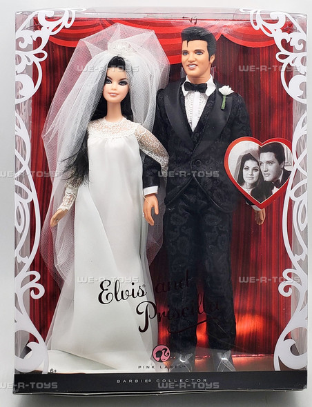 Barbie Elvis and Priscilla Wedding Day Dolls Pink Label 2008 Mattel L9632