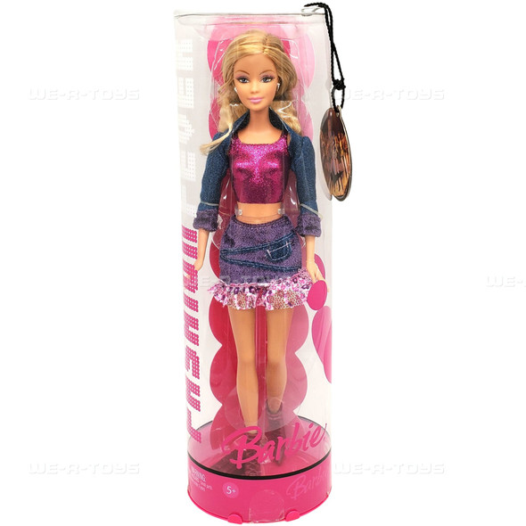 Barbie Fashion Fever Doll Purple Metallic Crop Top Mattel J1380