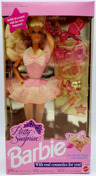 Barbie Pretty Surprise Doll with Real Cosmetics 1991 Mattel #9823 NRFB