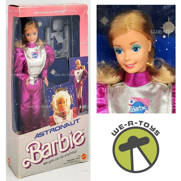 1985 Astronaut Barbie Doll We Girls Can Do Anything Mattel 2449 NEW