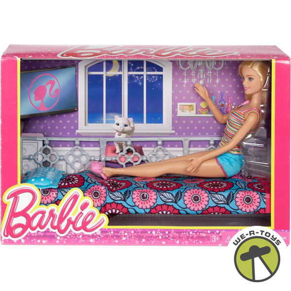 Barbie Doll and Bedroom Playset 2014 Mattel DFT98