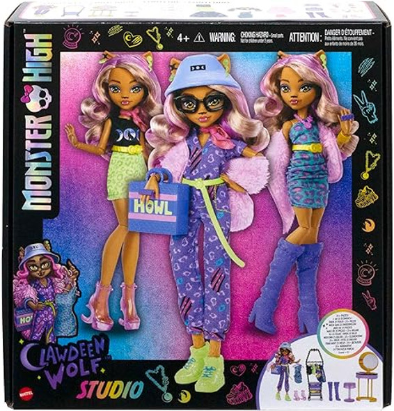 Monster High Clawdeen Doll Wolf Boo-tique Studio Playset Mattel HKY70