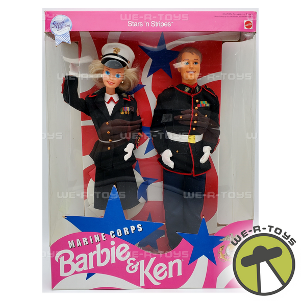 Barbie & Ken Marine Corps Dolls Special Edition Mattel 1991 No. 4704 NRFB
