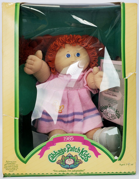 Cabbage Patch Kids 1985 Girl Red Hair Blue Eyes NRFB