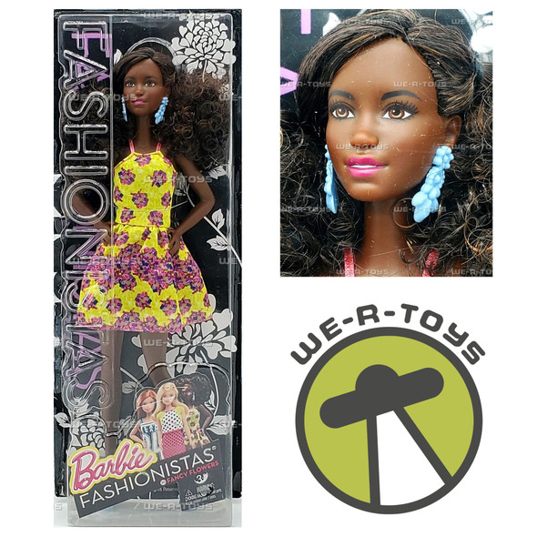 Barbie Fashionistas Doll 20 Fancy Flowers 2015 Mattel DGY65