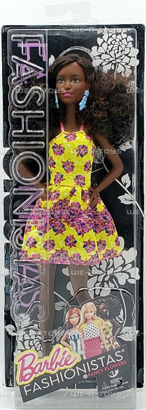 Barbie Fashionistas Doll 20 Fancy Flowers 2015 Mattel DGY65