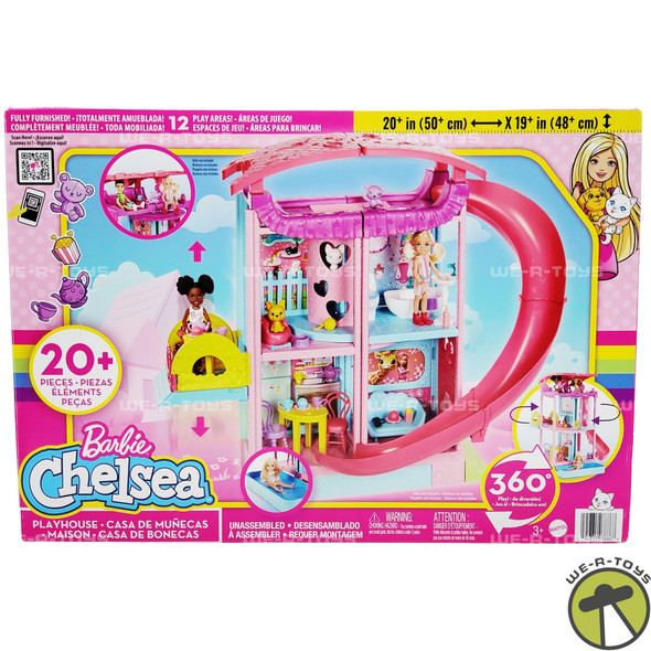 Barbie Chelsea Playhouse with 2 Pets, Furniture and Accessories 2021 No. HHX44