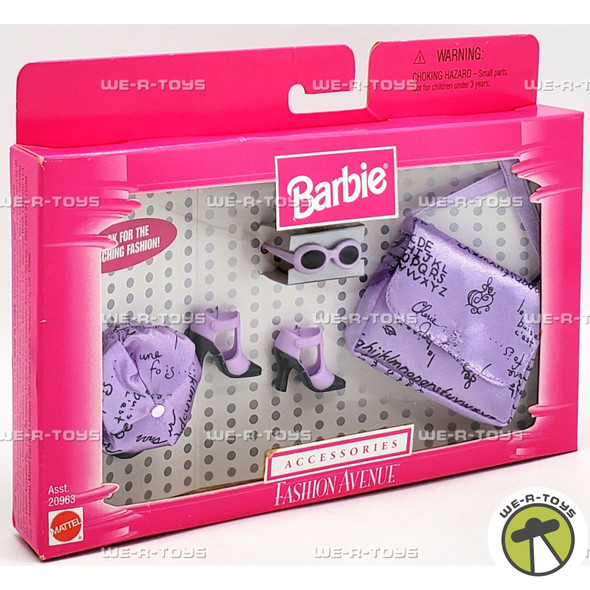 Barbie Fashion Avenue Accessories Parisian Lavender 1998 Mattel 20585 NRFB