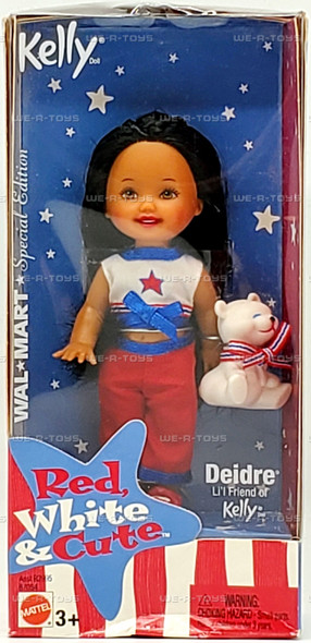 Red, White & Cute Deidre Friend of Kelly Doll 2003 Mattel B7064