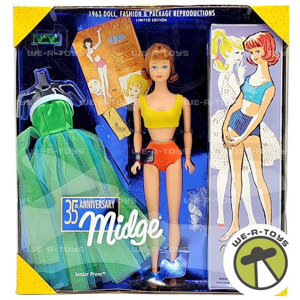 35th Anniversary Midge Doll Best Friend of Barbie Senior Prom 1997 Mattel 18976