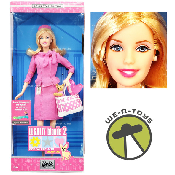Legally Blonde 2 Red White & Blonde Barbie as Elle Woods Doll 2003 Mattel B9234