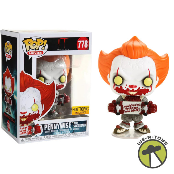 Funko Pop! 778 IT Chapter 2 Pennywise Exclusive Vinyl Figure [with Skateboard]