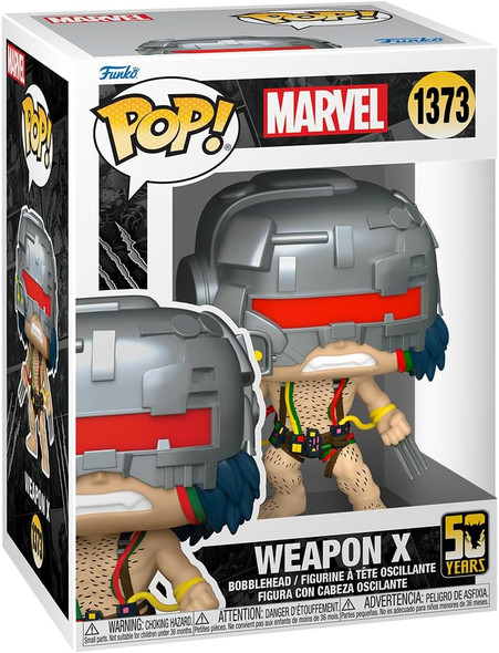 Funko Pop! 1373 Marvel Wolverine 50th Anniversary - Weapon X Bobble-Head Figure