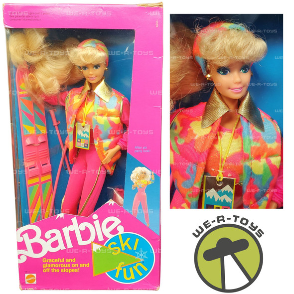 Ski Fun Barbie Doll 1991 Mattel 7511 NRFB