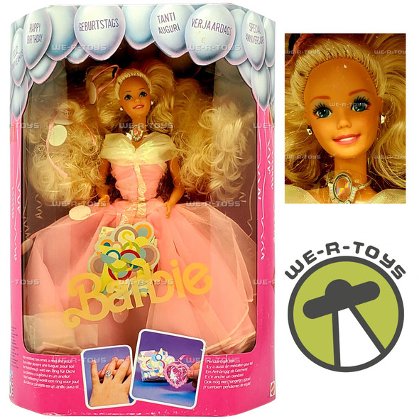 Happy Birthday Barbie Doll Pink Gown 1989 Mattel 9211