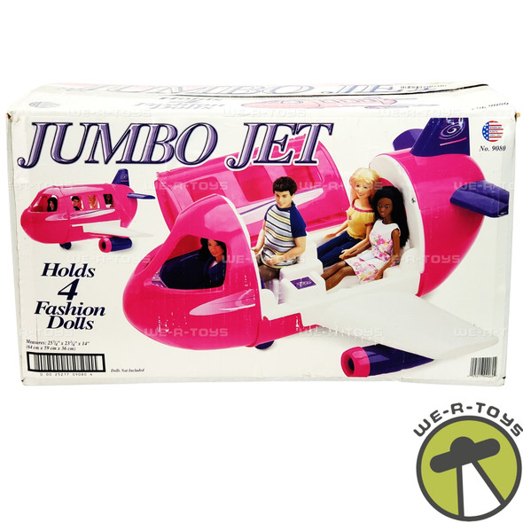 Pink Jumbo Jet Playset For Fashion Dolls American Plastic Toys Inc. #9080 USED