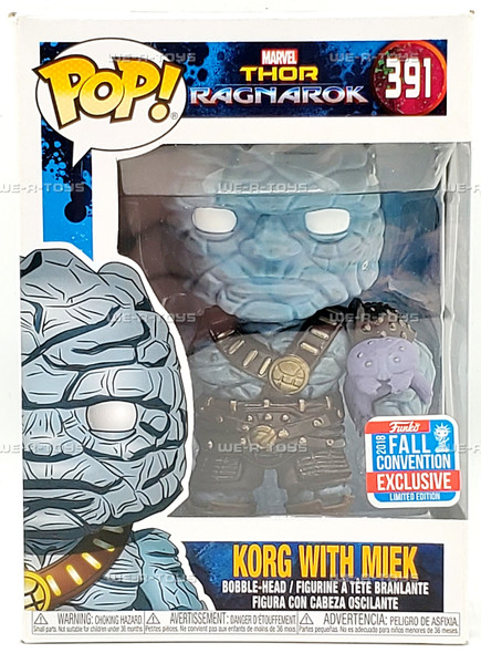 Funko POP! Marvel Thor Ragnarok Korg w/Miek Vinyl Figure