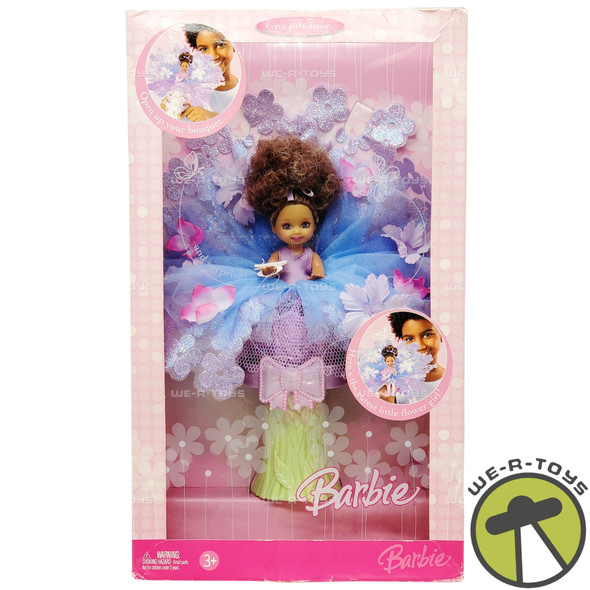 Barbie Kelly Bouquet Flower Girl Doll African American L0028 Mattel 2006 NRFB
