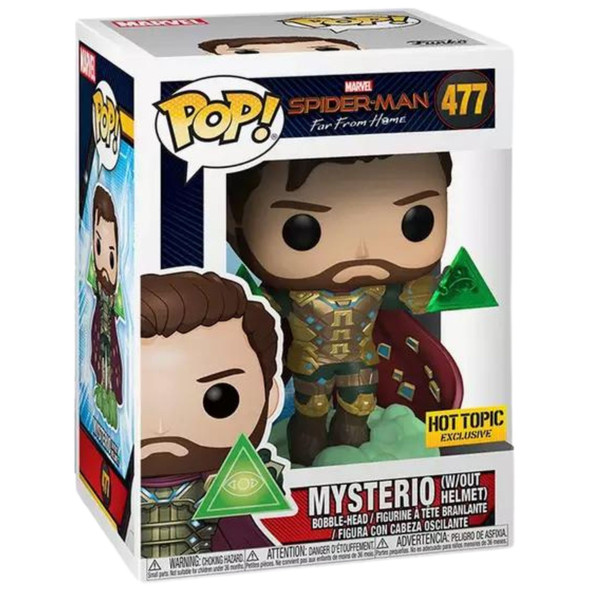 Funko Pop! 477 Spider-Man Far from Home Mysterio (W/Out Helmet) Exclusive