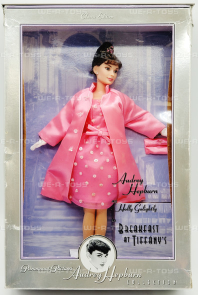 Audrey Hepburn Breakfast at Tiffany's Pink Princess Doll 1998 Mattel 20665 NEW