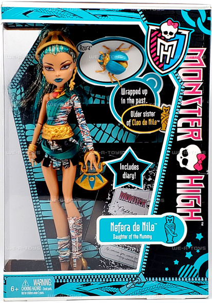 Monster High Nefera de Nile Doll W9115 Mattel 2011