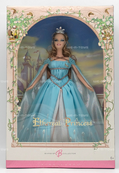 Ethereal Princess Barbie Doll Pink Label In Blue Gown Blonde 2006 Mattel J9188