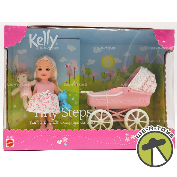 Tiny Steps Kelly Barbie Doll with Stroller Doll & Playset 2002 Mattel No. B2823