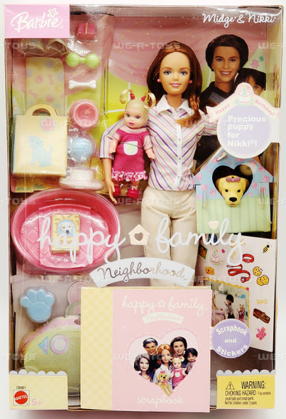 Barbie Happy Family Neighborhood Midge & Nikki 1st Birthday Dolls C6061 NRFB