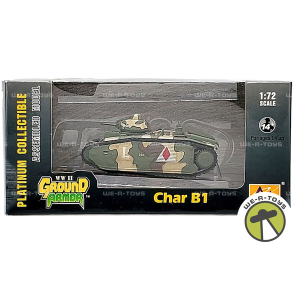 Ground Armor WWII Char B1 May 1940 Tank Assembled Model 1:72 Easy Model