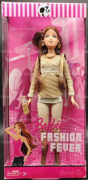 Barbie Fashion Fever Teresa Doll in Sparkling Gold 2007 Mattel L3330 NRFB