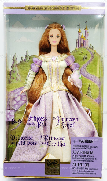 Barbie Princess and the Pea Doll Multilingual 2000 Mattel No. 28800 NRFB