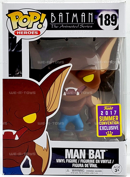 Funko POP! Batman The Animated Series Man Bat 189 SDCC 2017 Vinyl Figure