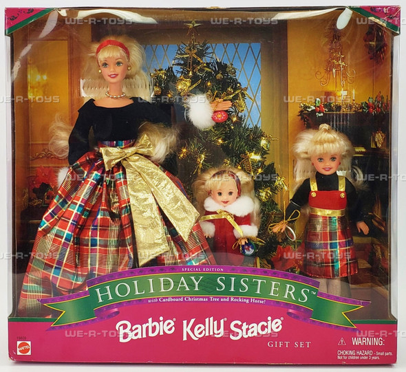 Barbie, Kelly & Stacey Holiday Sisters Dolls Gift Set 1998 Mattel #19809 NRFB