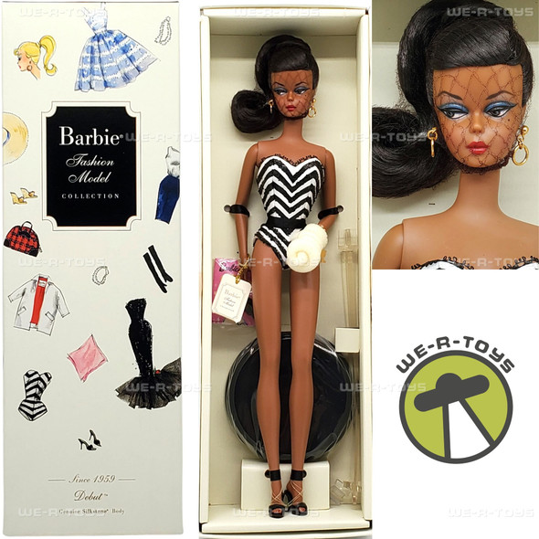 BFMC Debut Barbie 1959 Doll African American Silkstone Mattel N5007