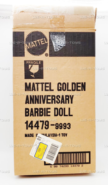 Barbie 50th Golden Anniversary Porcelain Doll 1945-1995 Mattel 14479