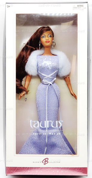 Barbie Zodiac Collection Taurus Doll African American 2004 Mattel No. C6254 NEW