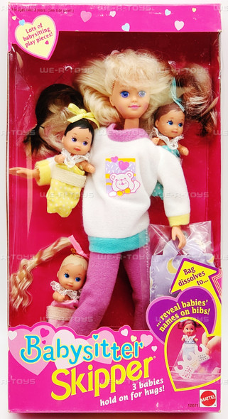 Barbie Babysitter Skipper Doll with 3 Babies 1994 Mattel No. 12071 NRFB