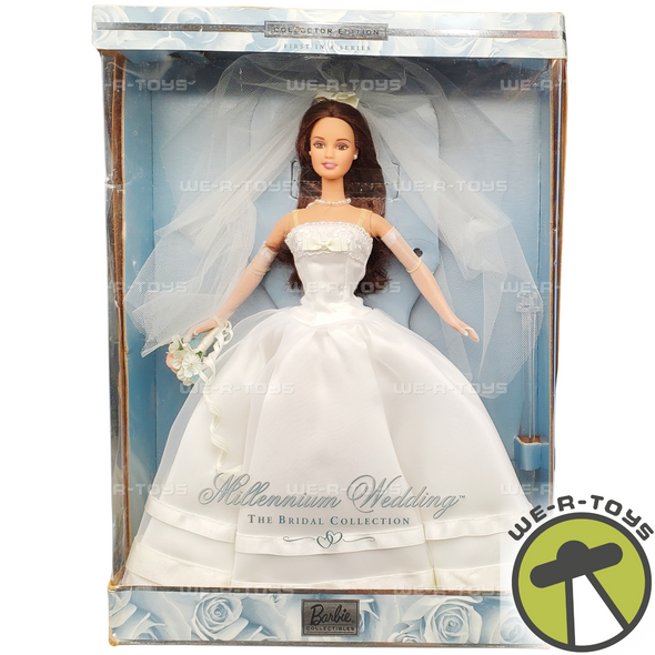 Barbie Millennium Wedding Doll Brunette Bridal Collection 1999 Mattel 27765 NRFB