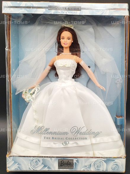 Barbie Millennium Wedding Doll Brunette Bridal Collection 1999 Mattel 27765 NRFB
