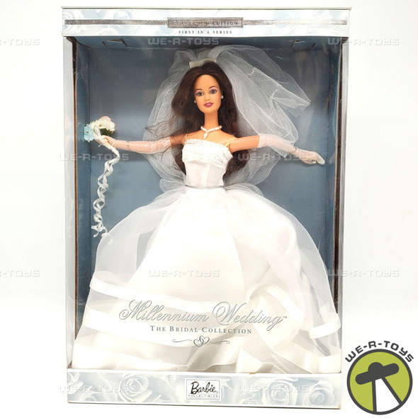 Barbie Millennium Wedding Doll Brunette Bridal Collection 1999 Mattel 27765