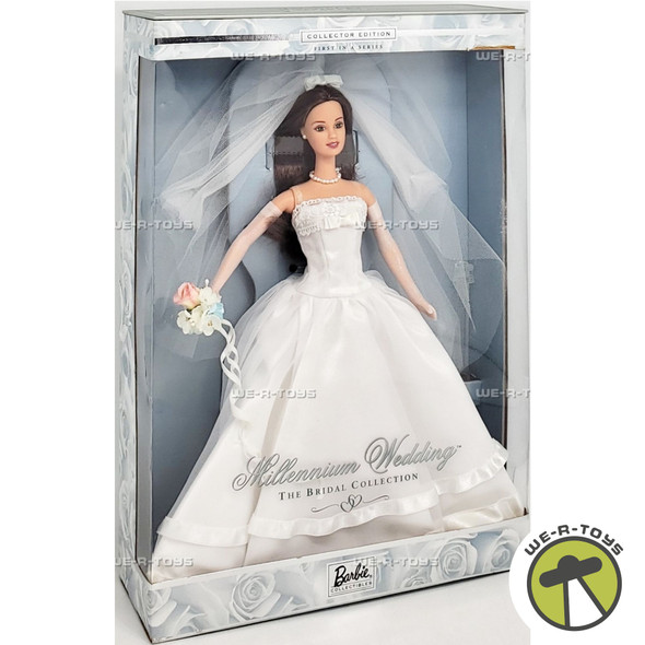 Barbie Millennium Wedding Doll Brunette Bridal Collection 1999 Mattel 27765