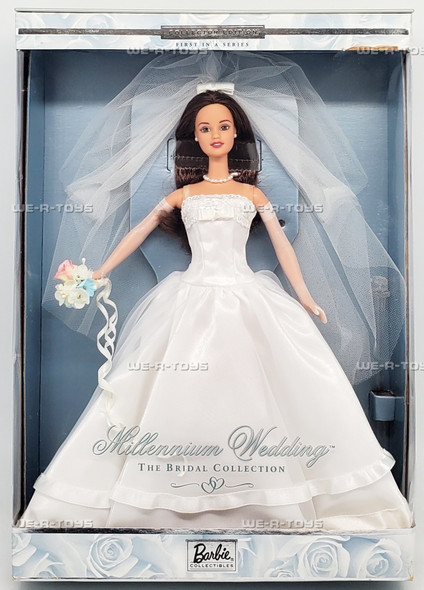 Barbie Millennium Wedding Doll Brunette Bridal Collection 1999 Mattel 27765