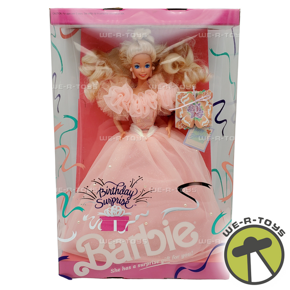 Birthday Surprise Barbie Doll With Surprise Gift For You! 1991 Mattel #3679 NRFB