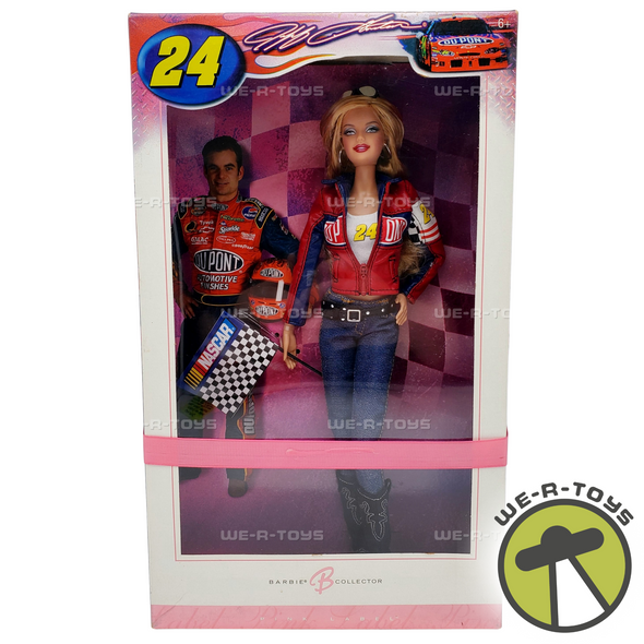 Jeff Gordon 24 NASCAR Barbie Doll Pink Label 2006 Mattel #K7905 NRFB