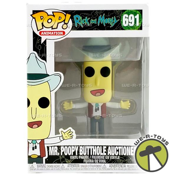 Funko POP! Animation Rick and Morty Mr. Poopy Butthole Auctioneer Vinyl Figure